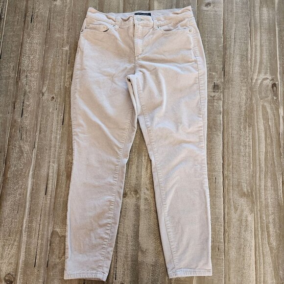 Banana Republic Skinny Womens Corduroy Pants Womens 28/6P Gray - Picture 2 of 8
